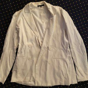 Theory Off-White Linen Blazer